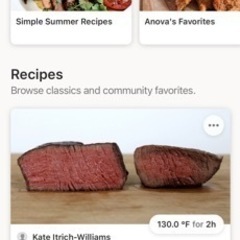 低温調理器 ANOVA Wifi/Bluetooth対応 アプリ操作可能の画像