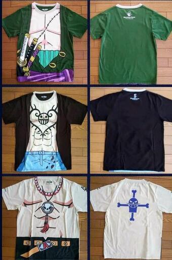 ONE PIECE   Tシャツ3枚セット  (ゾロ、ロー、エース)