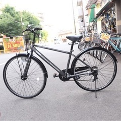 中古自転車−グレー27インチ