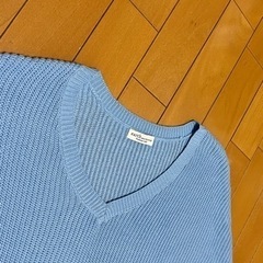 earth music & ecology アース レディース ニットセーター&チェックネルシャツ 2点セットの画像