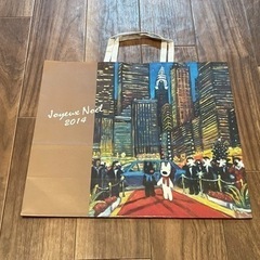 阪急百貨店 ショッパー ショップ紙袋  2014メリークリスマス フランス語バージョンの画像