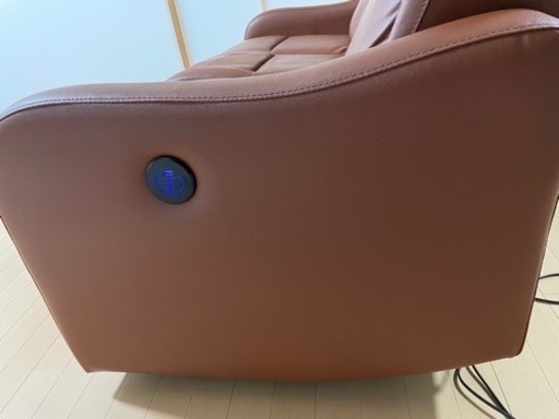 【美品・値下げしました】電動リクライニングソファ　合皮　定価約7万