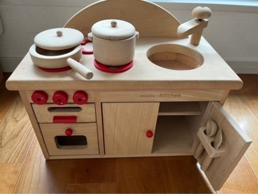 木製おもちゃ　ミニキッチン　wooden toys 大和建装