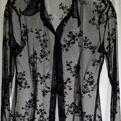 JAYROのシースルーシャツ　黒　USED