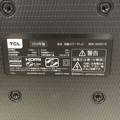 液晶テレビ  TCL 32S515 2020年製 ※動作チェック済の画像