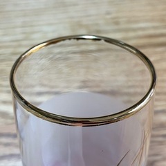 カメイガラス 冷茶セット すりガラス グラス5個 昭和レトロの画像