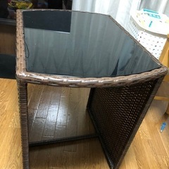 早い者勝ち　藤　ガラス　テーブル