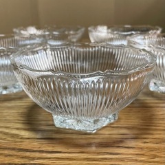 SOGA GLASS 日本製 デザート皿 サラダボウル 小鉢 昭和レトロの画像