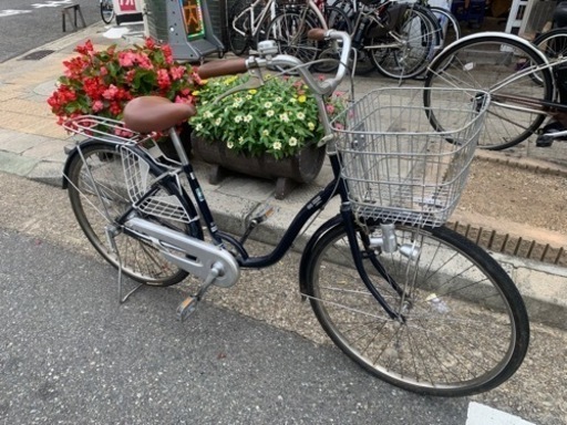 ?? ママチャリ　２６インチ　カギ　ライト　付き　キレイ　自転車