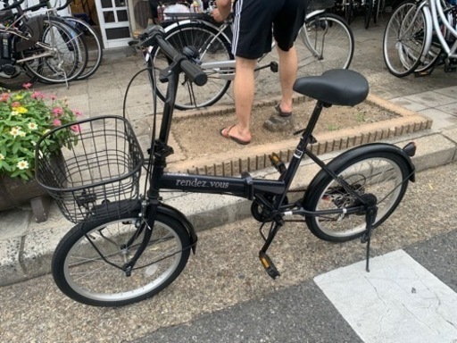 ??折りたたみ自転車　２０インチ　6変速　ライト　付き
