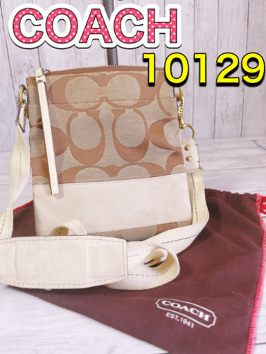 H1185 COACH コーチ ショルダーバッグ　キャンバス　10129