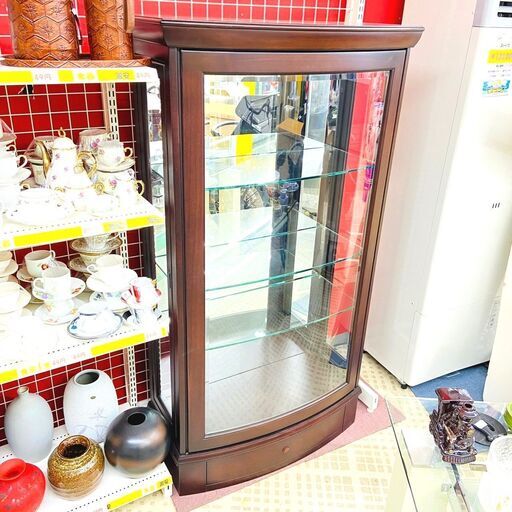 【半額】三陽家具 キャビネット キュリオケース 飾り棚 インテリア 家具