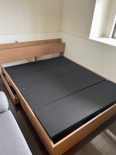 【LOWYA】クイーンサイズベッド