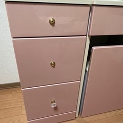 【引取者確定】化粧ドレッサーセット　化粧台　コンセント付の画像