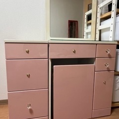 【引取者確定】化粧ドレッサーセット　化粧台　コンセント付の画像