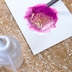 アルコールインクアート　体験の画像