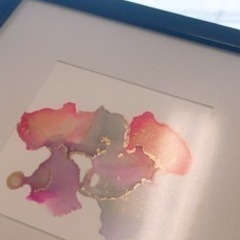 アルコールインクアート　体験の画像