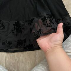 レース系のワンピース黒系⑬Lサイズの画像