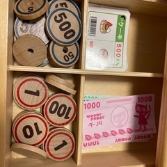 【値下げ】木製ままごとレジ（ウッディプッティ）の画像
