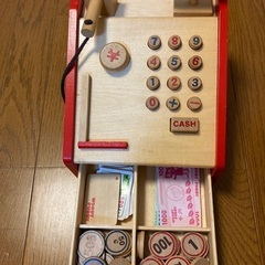 【値下げ】木製ままごとレジ（ウッディプッティ）の画像