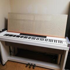 KORG LP-350　自作譜面台付　蓋なし　不具合が自然に直っ...