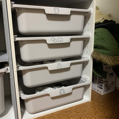 【決定済み２８17】４段　引き出し付き　カラーボックス