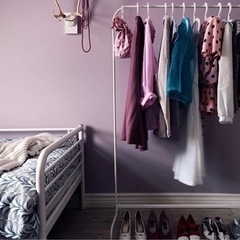 【値下げしました】洋服ハンガーラック / ホワイトの画像