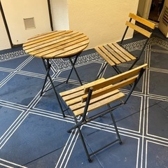 【無料・引き取りのみ】IKEA 外置きしていた　折りたたみテーブ...
