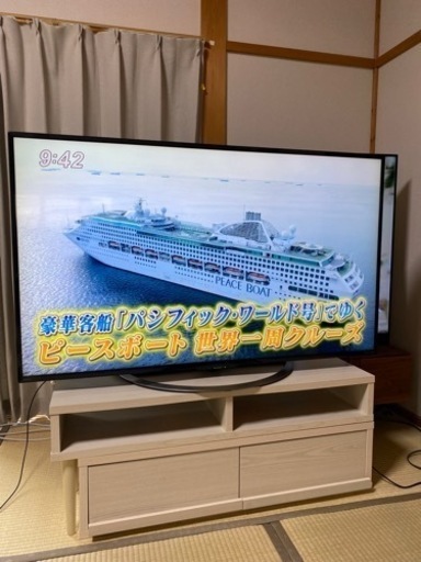 決まりました！【シャープ】アクオス　AQUOS　早い者勝ち　￥26000   55型　TVボード付き　2017  北九州　小倉南区