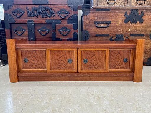 北海道 千歳市/恵庭市 置床 置き床 床の間 サイドボード 和風 飾り台 飾り棚 和家具 レトロ家具