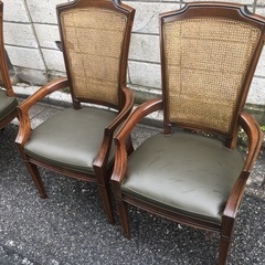 【maruni】マルニ木工　ロイヤルシリーズ　イス肘掛け付き2脚