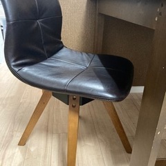 【9/18に締切】ダイニングテーブルセット　100cm幅　回転イス　2人用の画像