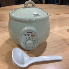 未使用品　おかゆ　メーカー　粥茶屋　タイマー付　すっきり収納　現品限り