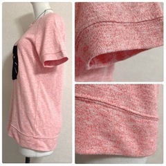 ꒰LISTEN HEART BEAT꒱猫ちゃん Tシャツ カットソー オレンジの画像