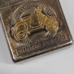 着火未確認 ZIPPO Vespa LIMITED No.0443 シリアルナンバーあり ジッポー ライター ベスパ バイク  札幌市 清田区 平岡の画像