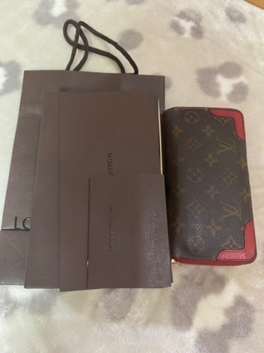 ルイヴィトン長財布　ジッピーウォレットレティーロ　赤　モノグラム