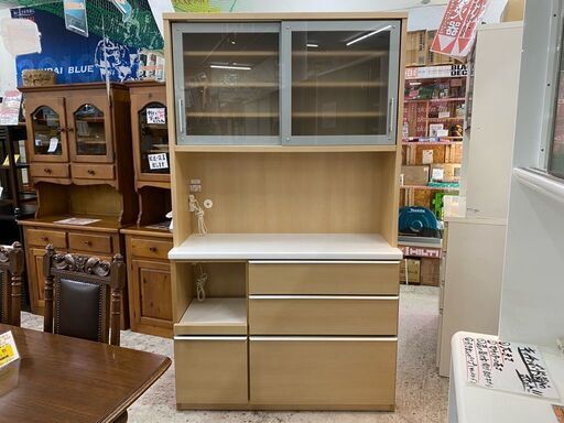 愛品館 江戸川店】松田家具 キッチンボード ID:151-007540-007