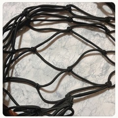 ꒰未使用꒱トランクネット ラゲッジネット カラビナ 黒 220×80カッコいいの画像