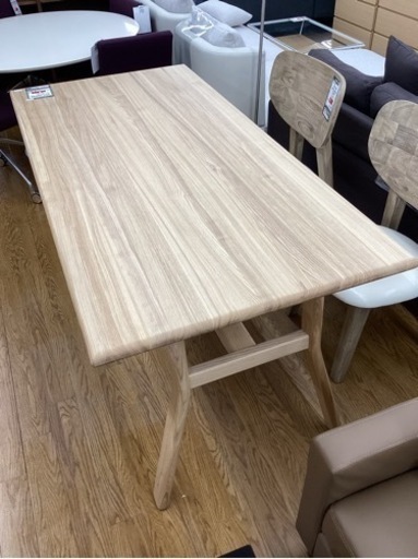 KG-16【新入荷　アウトレット】カーサヒルズ　NSW タモ無垢材　ダイニングテーブル　ナチュラル　テーブルのみ