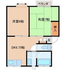 🏆【初期費用9万円】🏆フリーレント1ヶ月 2DK✨総武線 干潟駅 徒歩17分 旭市鎌数❗❗ - 旭市