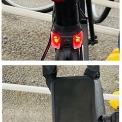 美品 YAMAHAヤマハロードバイク電動アシストクロスバイクYPJ-Cバッテリーパック3個付き ライトVOLT200 リアテールライト 携帯ホルダー付きの画像