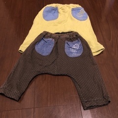 ベビー　カエルパンツ　70センチ　色違いの画像