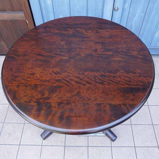 北海道民芸家具】無垢 ダイニングテーブル 民芸調 アンティーク