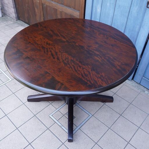 北海道民芸家具】無垢 ダイニングテーブル 民芸調 アンティーク