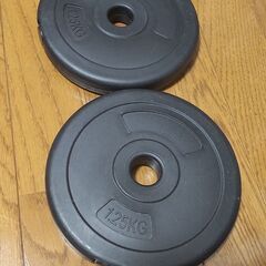 ダンベルの重り・1.25Kg×4つ【筋トレにも！】