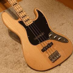 squier vintage modified jazz bass 70s natural