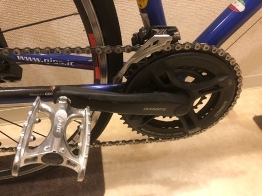 GIOS MISTRAL 480size ジオス ミストラル ブルホーンハンドル サイコン付き クロスバイク ブルー 引取り可 愛知