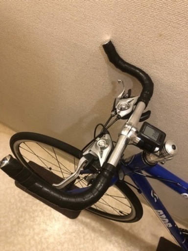 GIOS MISTRAL 480size ジオス ミストラル ブルホーンハンドル サイコン付き クロスバイク ブルー 引取り可 愛知