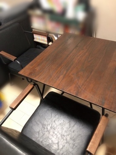 テーブル+椅子二脚   LOWYA ロウヤ