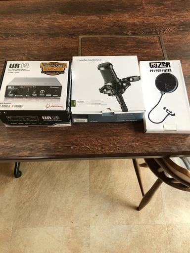 USBオーディオインターフェイスur12 コンデンサーマイクセット